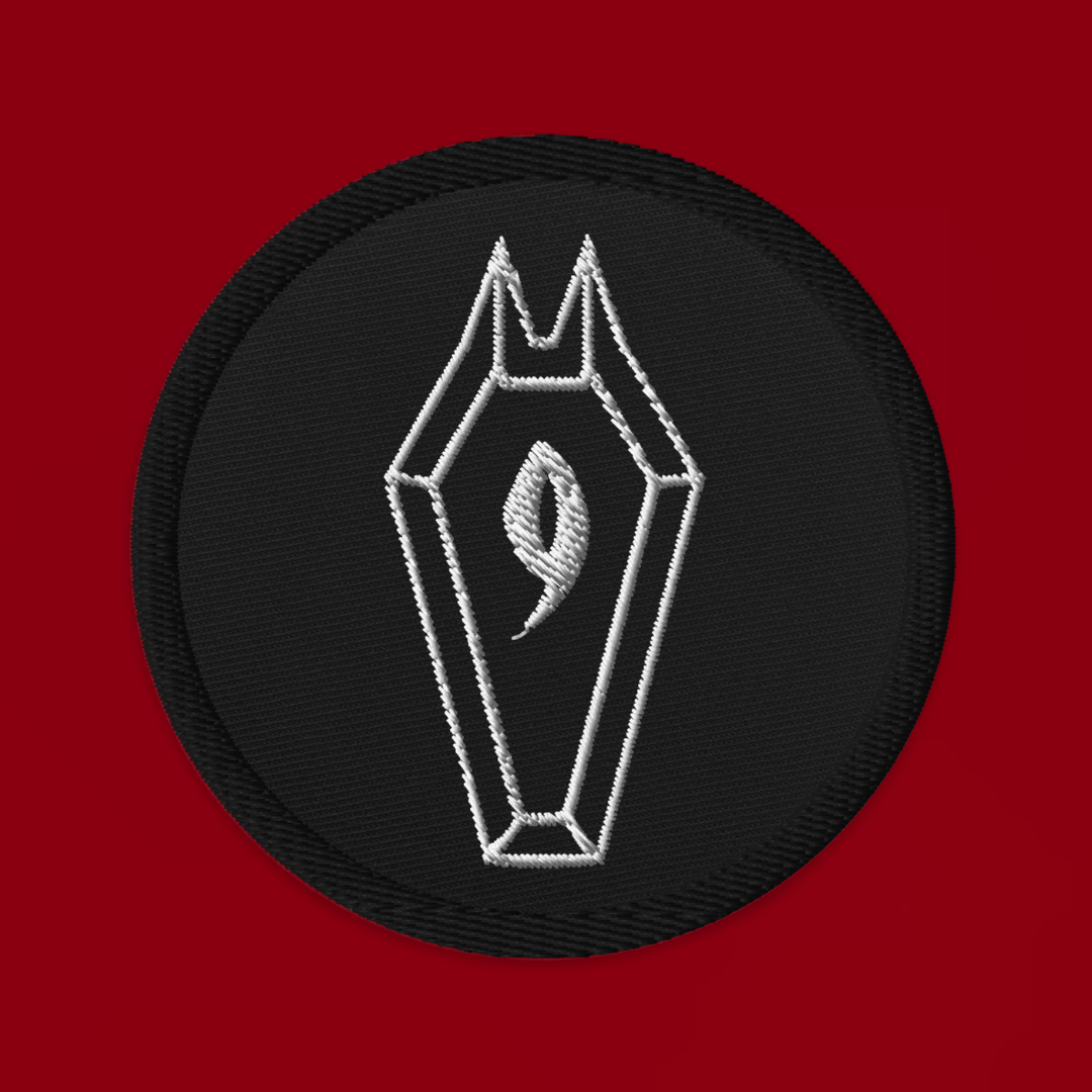 My 9th Life Coffin Logo Patch